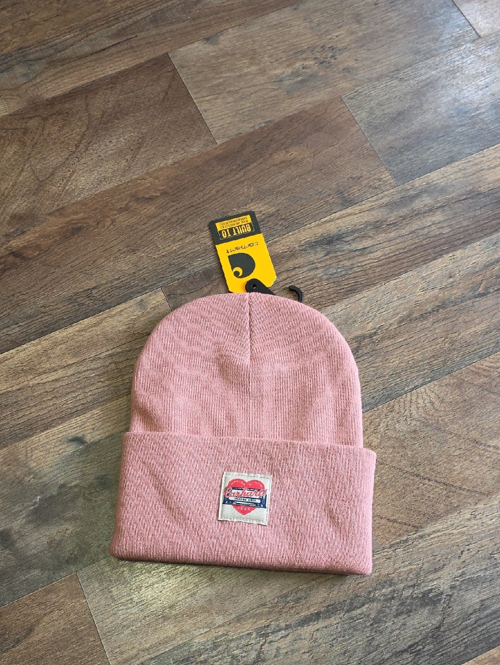 Carhartt Dusty Pink Knit Cuffed Beanie